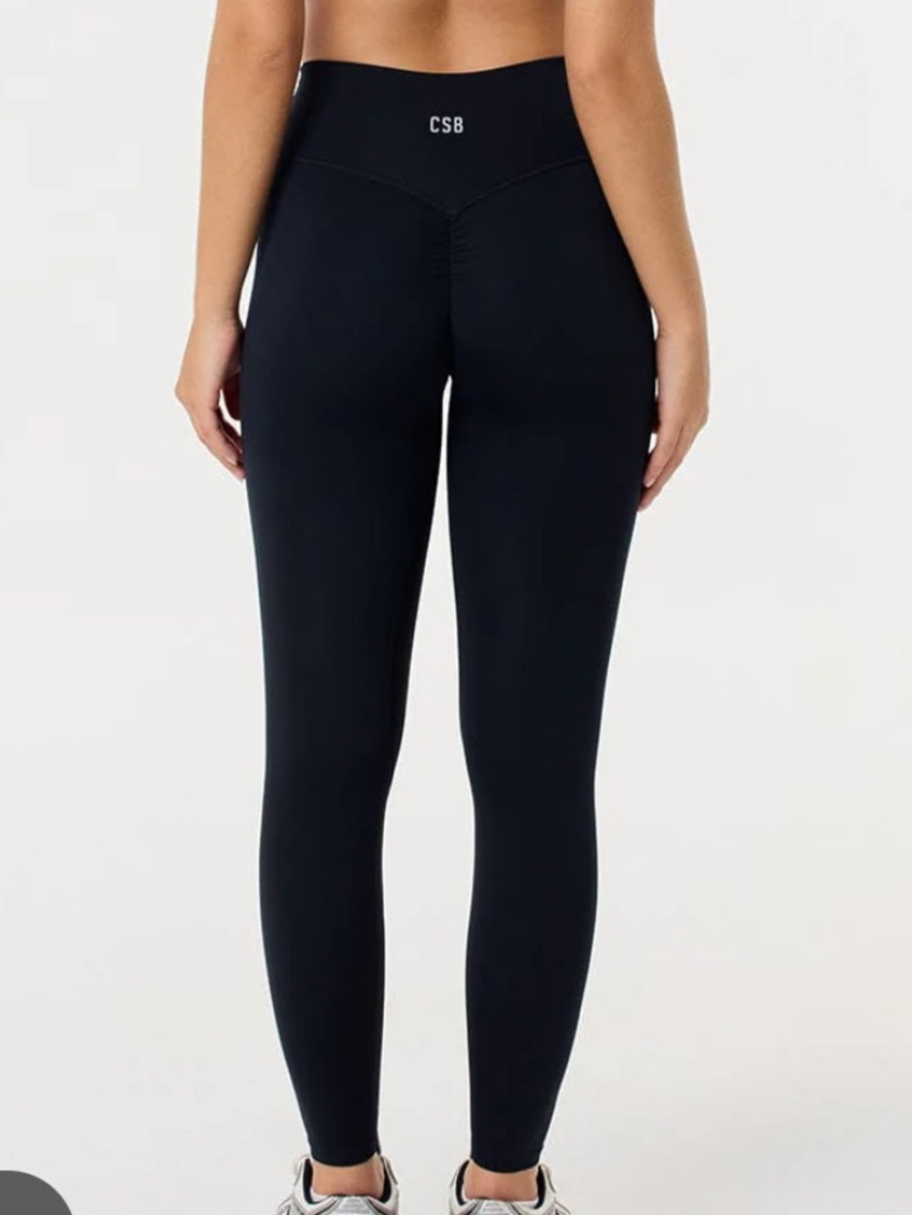CSB High-Waist Black Leggings for Women
